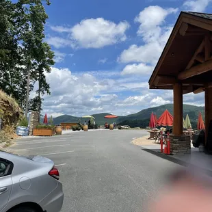 View from parking area