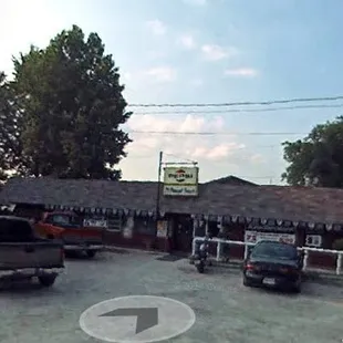 A great divey little waterfront bar with it's own beach