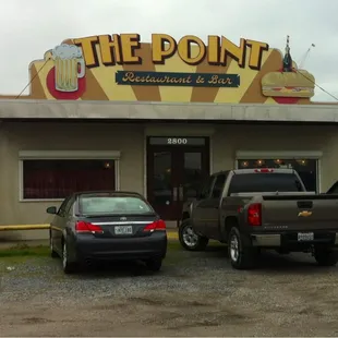 The front of the bldg at the corner of 4th st and Peters Rd