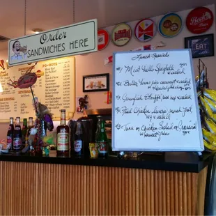 The &quot;Specials&quot; sign you see when you first walk in