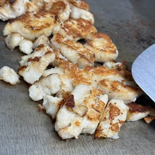 Fresh grilled chicken in the house