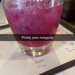 Prickly pear margarita