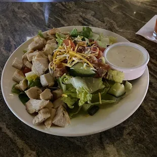 Chopped Ranch Salad w/ Chicken.