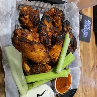 Best wings in Milwaukee with hot sauce ( not very spicy) and ranch and celery