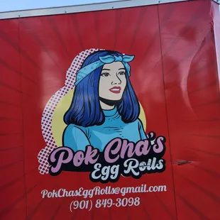 a woman with blue hair