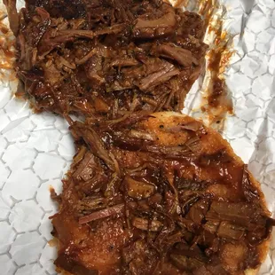 Small chopped beef with habanero bbq sauce - Good BBQ