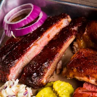 ribs, food, bbq ribs