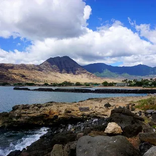 View of Pōkaī Bay Beach from Kū'īlioloa Heiau.
