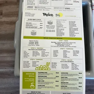Menu side 2
