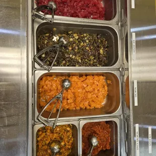 Fresh Ingredients! Build your own poke bowl or salad :)