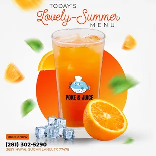 Quench your thirst with our delightful LOVELY SUMMER juice!