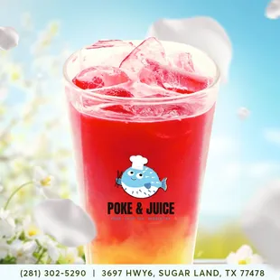 Quench your thirst with a refreshing fruit drink, the perfect sip of spring to nourish your body and soul.