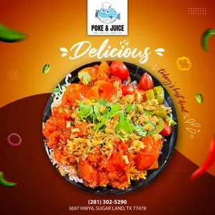 Drop by our store and get your fresh poké with fabulous poke bowls.