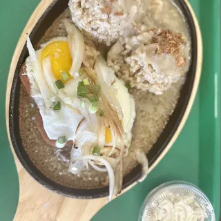 Spam and Beef Loco Moco