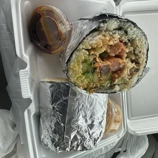 6 oz. Jumbo Salmon Poke Burrito
