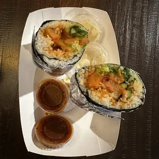 Jumbo SALMON Burrito