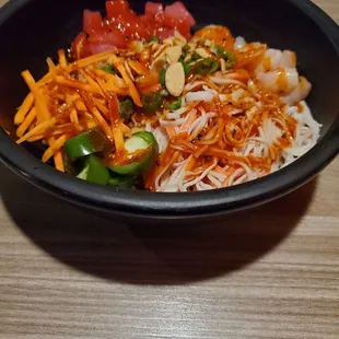 Medium bowl of poke with 3 protein