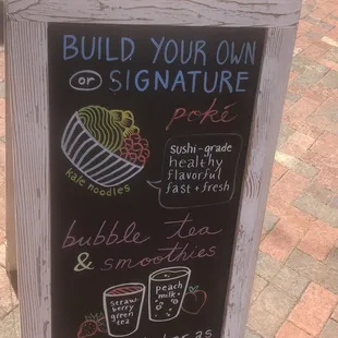 Outside menu