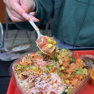 Build Your Own Large Poke Bowl