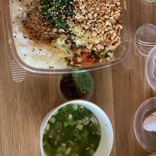 Medium poke. And miso soup