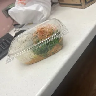 Not the large bowl that I normally receive