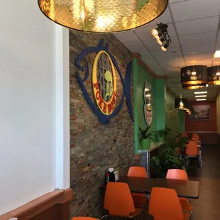 the interior of a restaurant