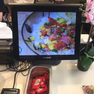 Display attach to cash register