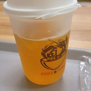 Peach green tea no boboas