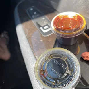 Delicious sauces on the side