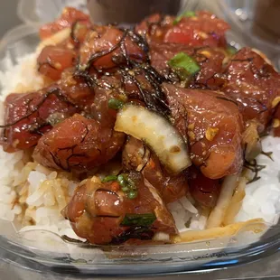 Yummm! Hawaiian style poke bowl