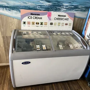 a display of ice cream