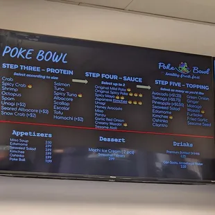 Poke Bowl - Menu
