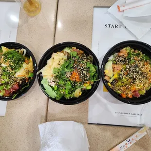 Poke Bowl Stonestown - 3 poke bowls (all 3 item bowls)