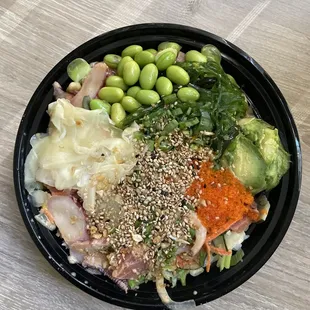 Medium Bowl (tuna, salmon, octopus over rice)