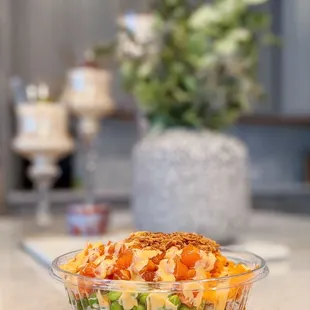 Salmon poke bowl