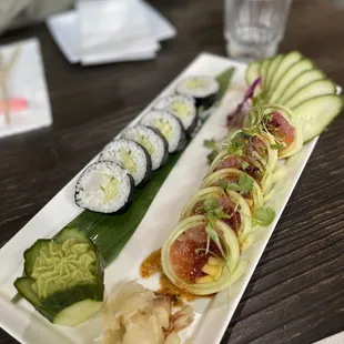 Summer in Portland Roll, Hotate Scallops Roll