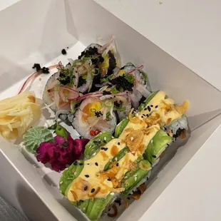 Budda Roll and Bokuto Roll