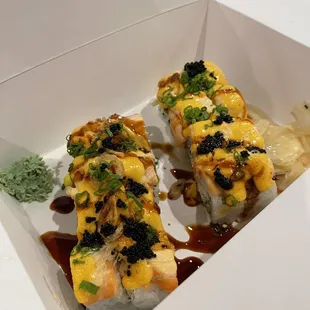 Baked Salmon and Mango Tango Roll