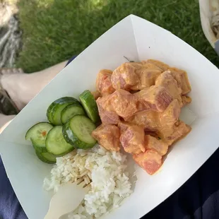 $18 spicy ahi bowl