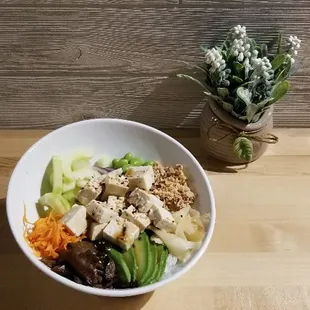 Veggie mix poke