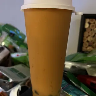 Thai Milk Tea with Tapioca