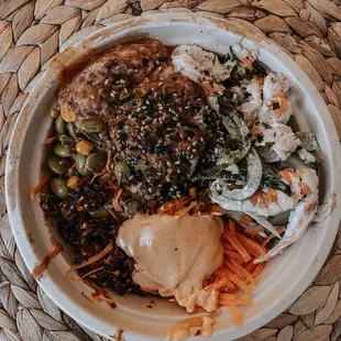 a bowl of food