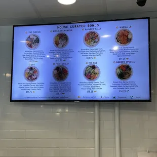donuts, menu