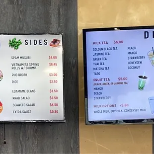 Menu as of 6/7/22