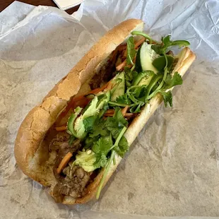 Grilled Pork Banh Mi ($7.75)