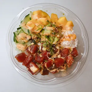 Hawaiian Classic with Ahi tuna Shoyu Poke