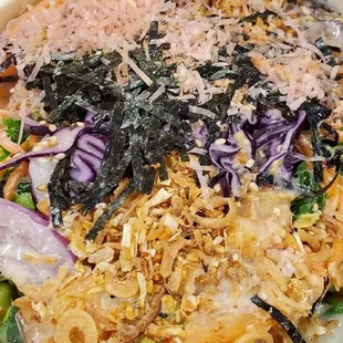 a plate of food on a table