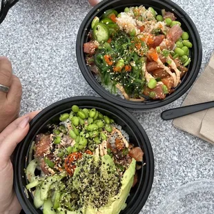 3 Scoops of Protein (above) and 2 Scoops of Protein (below). Fresh and tasty.