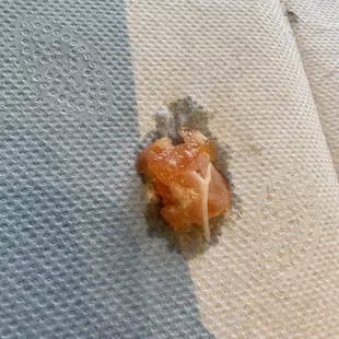 Bone in the salmon