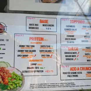 Menu. Sun lunch 2024-01-14
